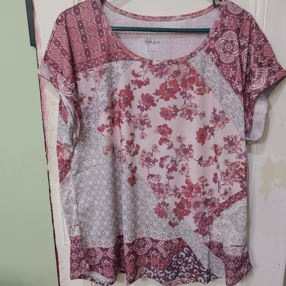 Style & Co. Tops - Style & Co Shirt Tee Floral Dress/Casual Women's BNWT